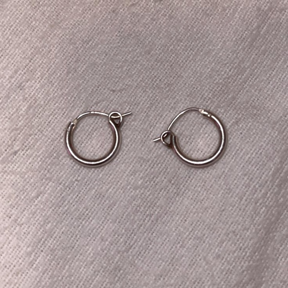 925 sterling silver hoops